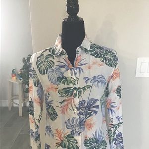 Tommy Bahama tropical linen button down oxford